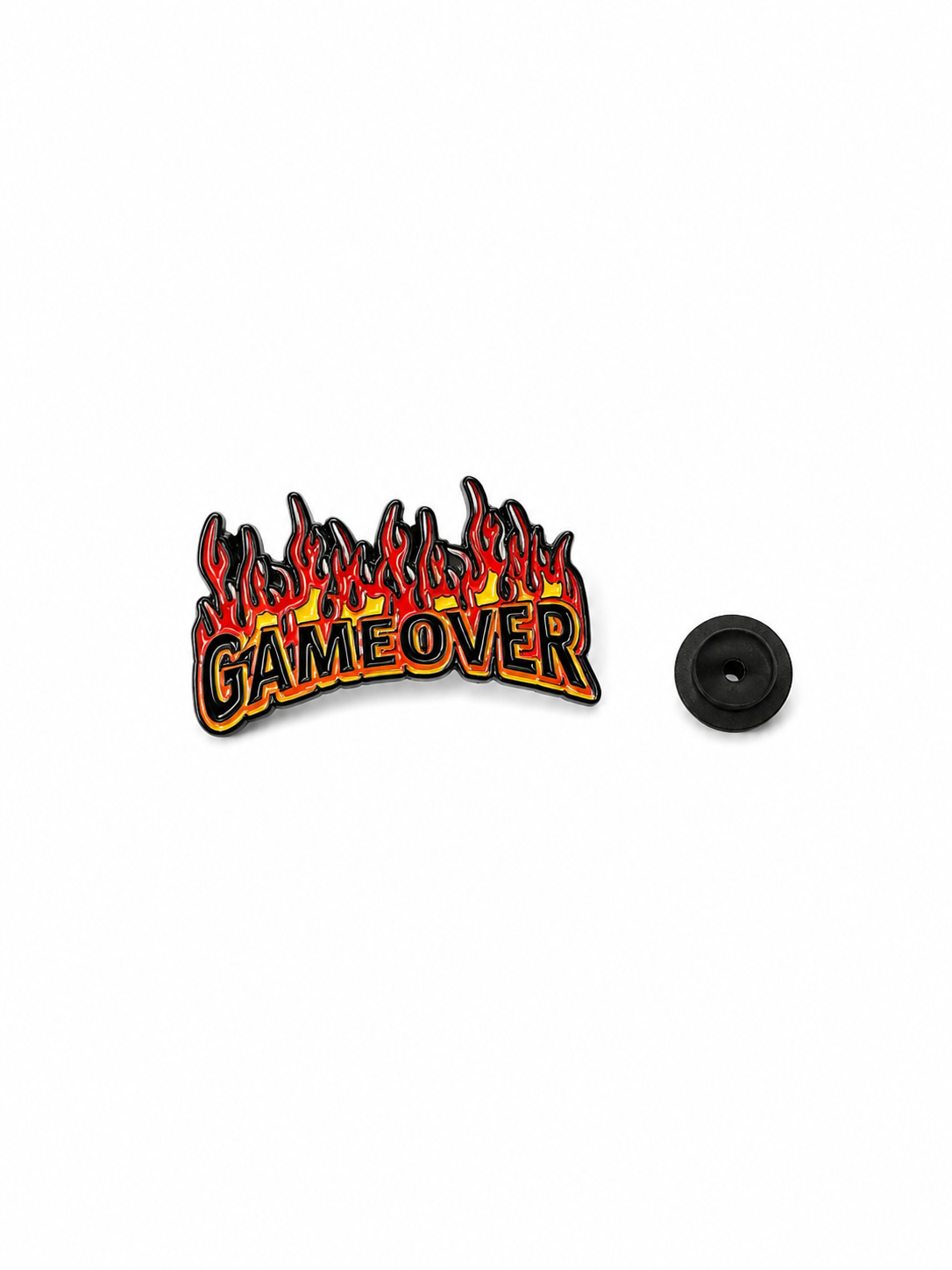 FLAMING GAME OVER PIN