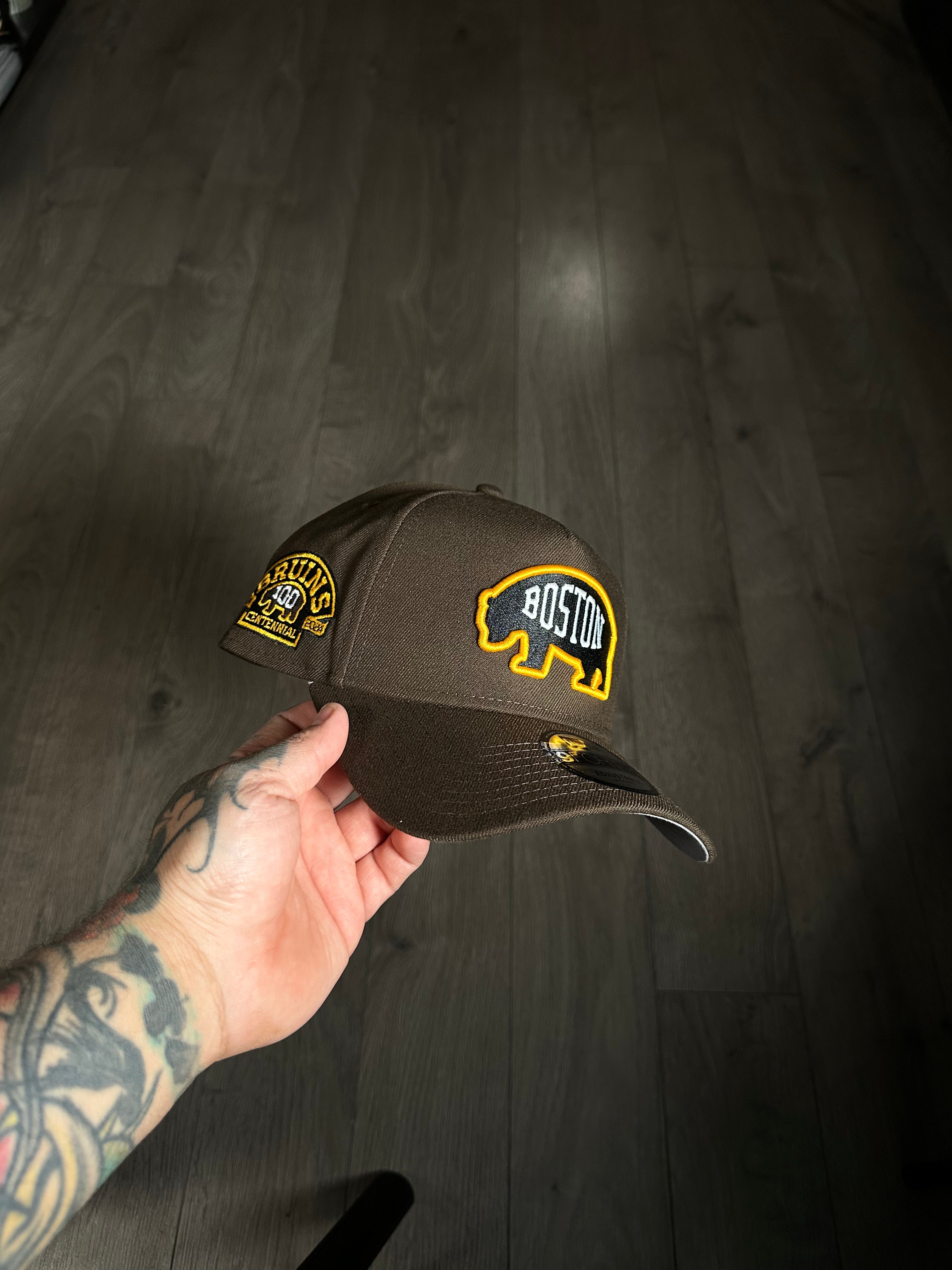 NEW ERA BOSTON BRUINS 100th ANNIVERSARY WALNUT PRIME