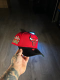 NEW ERA 9FORTY CHICAGO BULLS NBA CHAMPIONS 1996 SCARLET