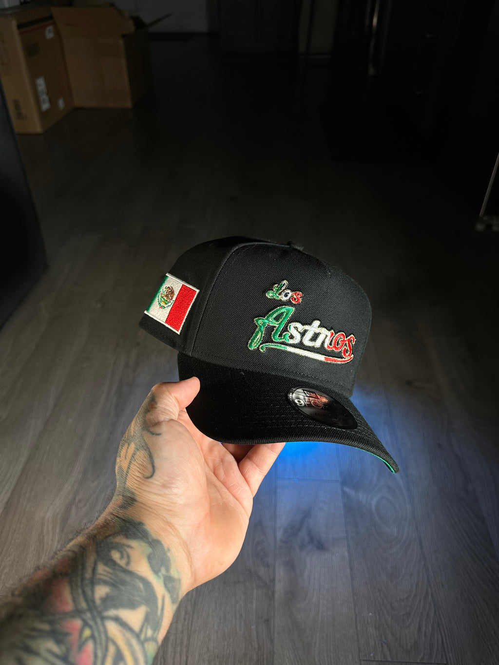 NEW ERA 9FORTY HOUSTON ASTROS MEXICO FLAG/BLACK EDITION