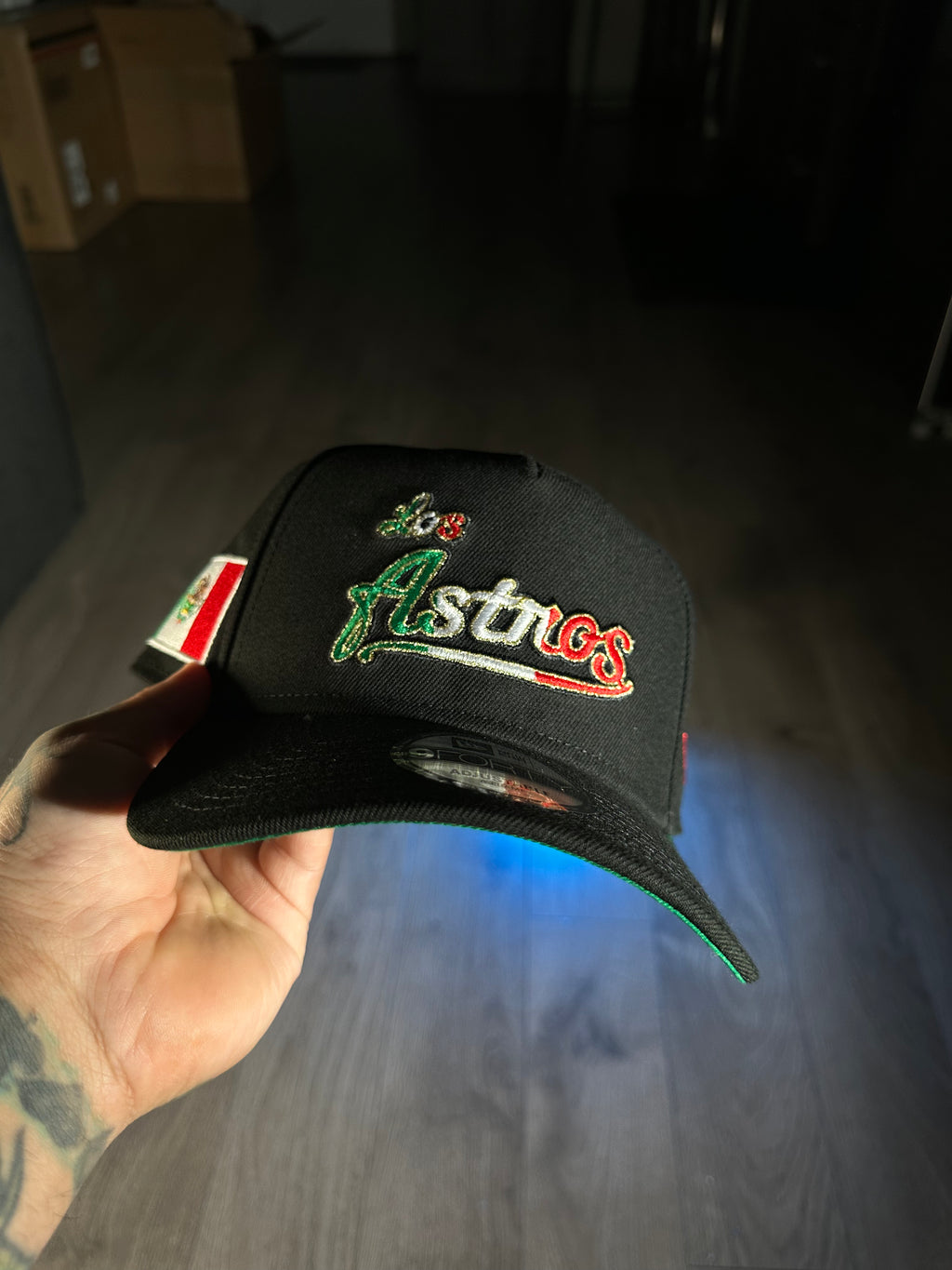 NEW ERA 9FORTY HOUSTON ASTROS MEXICO FLAG/BLACK EDITION