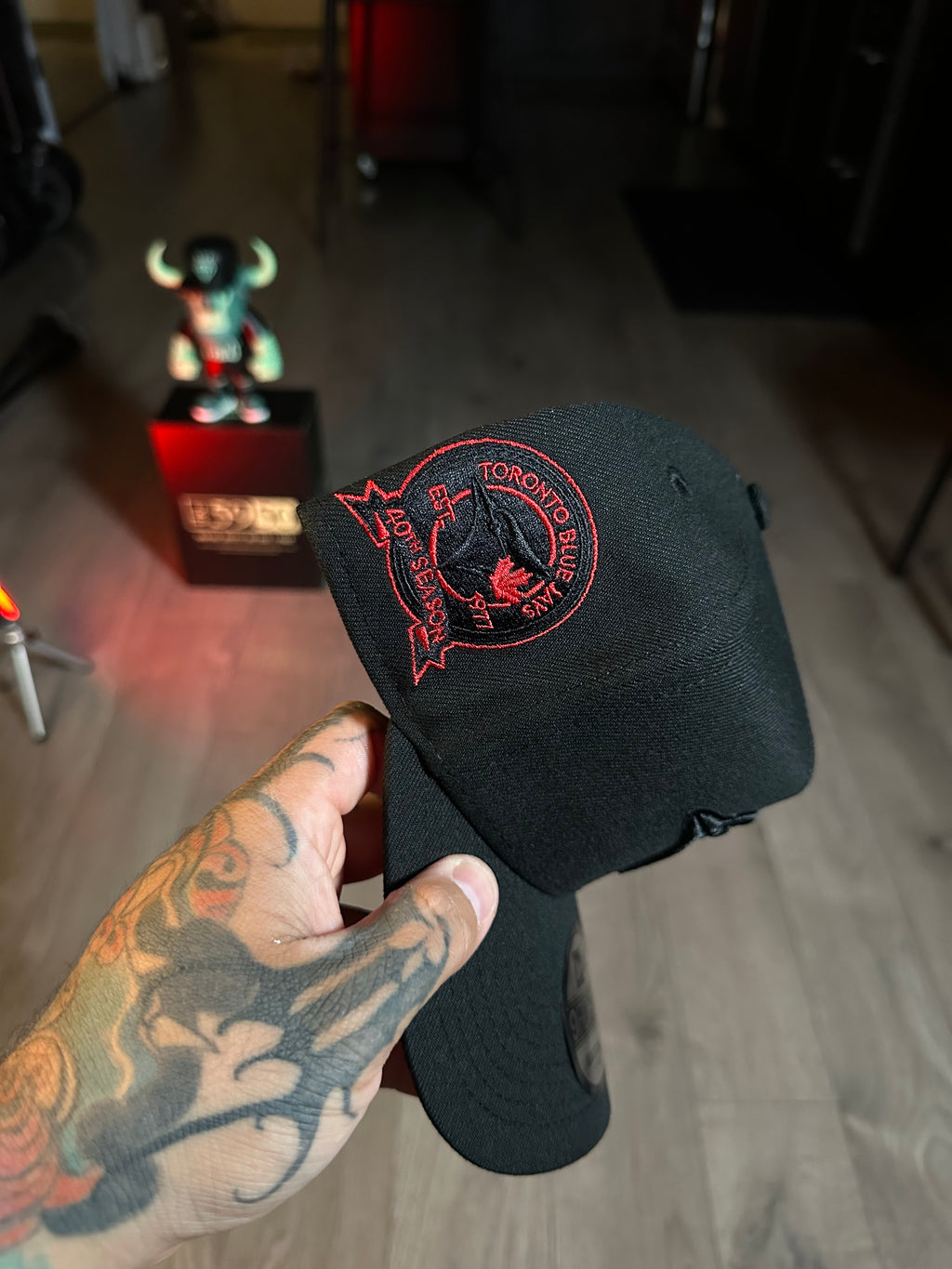 NEW ERA 9FORTY TORONTO BLUE JAYS 40th ANNIVERSARY BLACK OUT