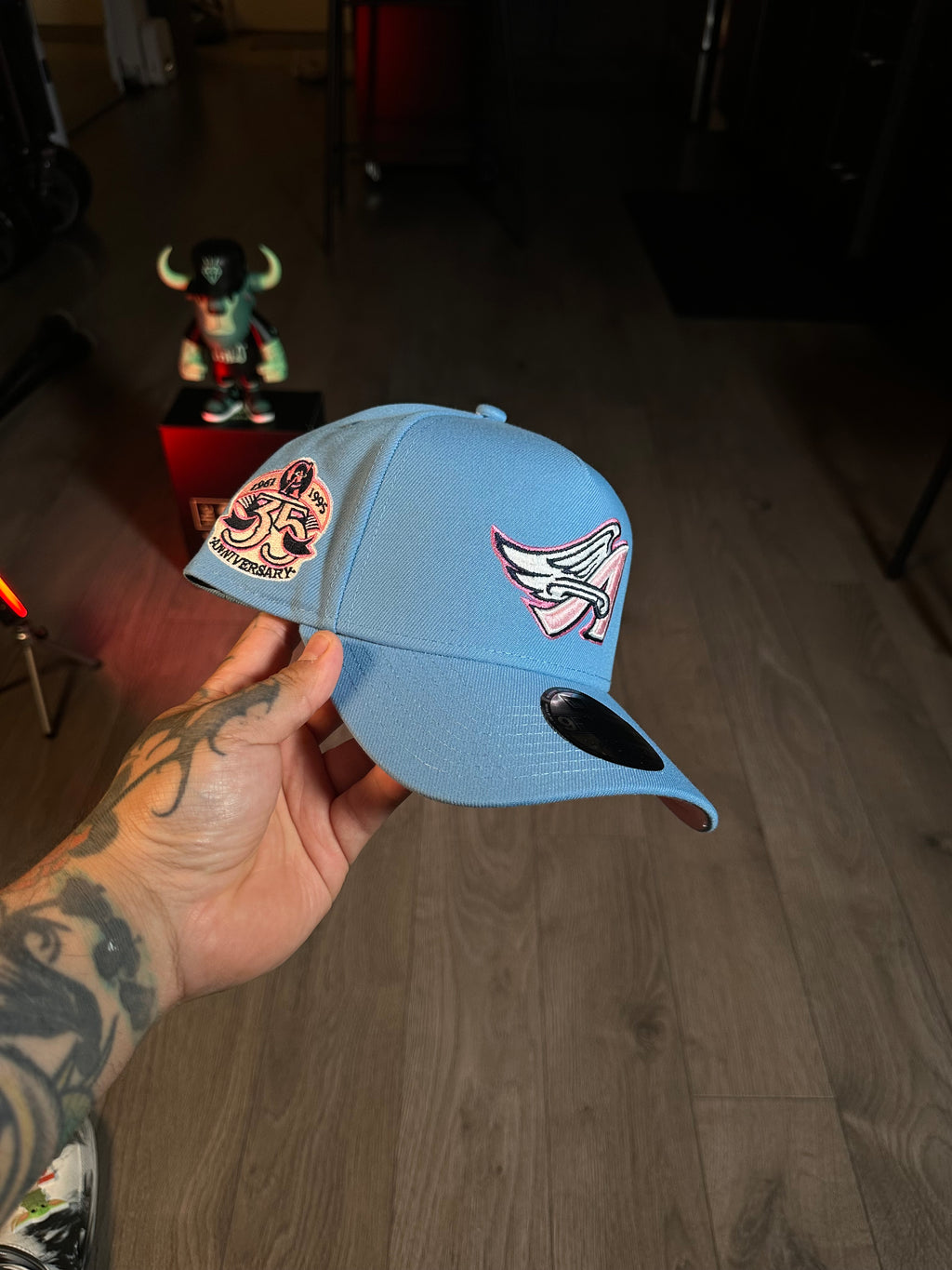 NEW ERA 9FORTY ANAHEIM ANGELS 35th ANNIVERSARY SKY PINK PRIME EDITION