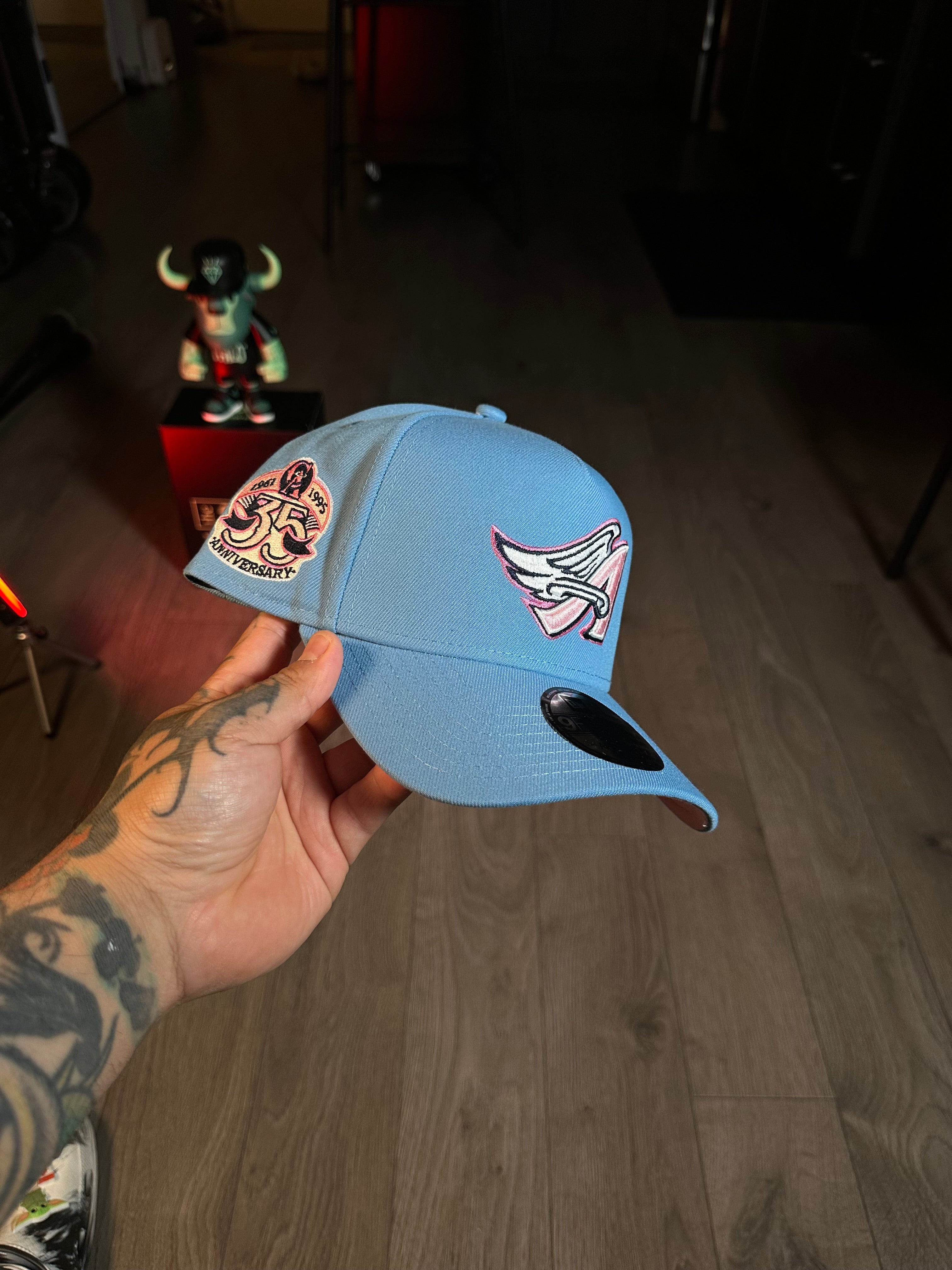 NEW ERA 9FORTY ANAHEIM ANGELS 35th ANNIVERSARY SKY PINK PRIME EDITION