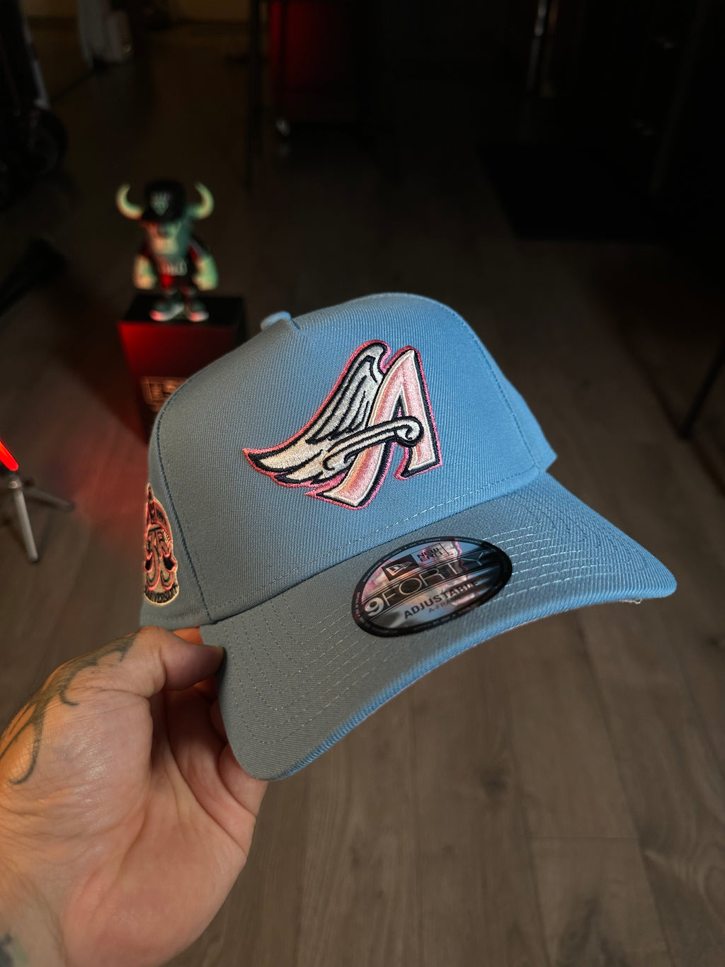 NEW ERA 9FORTY ANAHEIM ANGELS 35th ANNIVERSARY SKY PINK PRIME EDITION