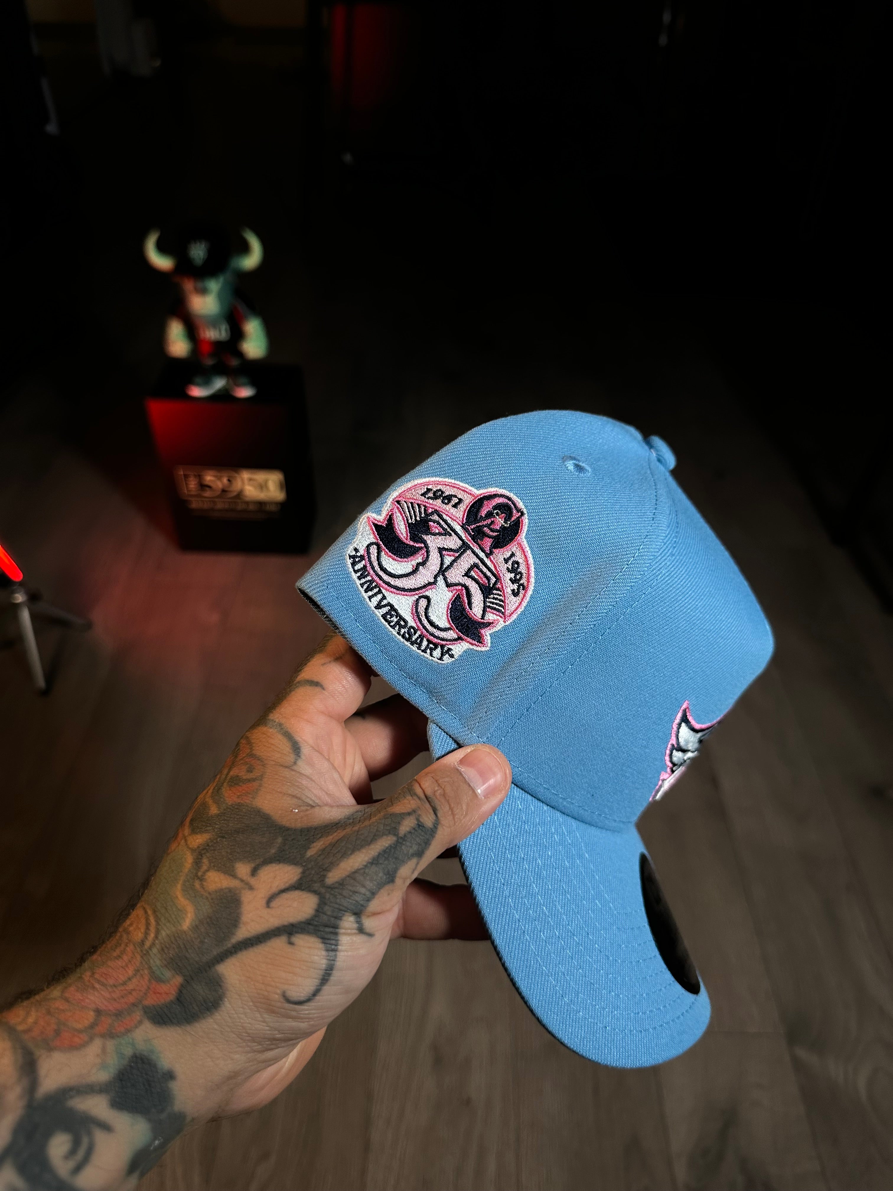 NEW ERA 9FORTY ANAHEIM ANGELS 35th ANNIVERSARY SKY PINK PRIME EDITION