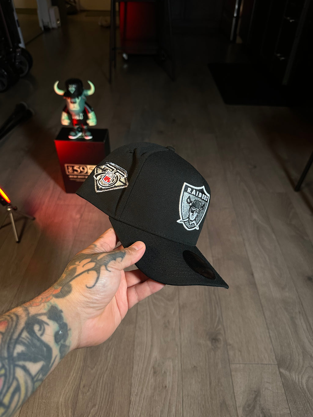 NEW ERA 9FIFTY OAKLAND RAIDERS 75th A. BLACK EDITION
