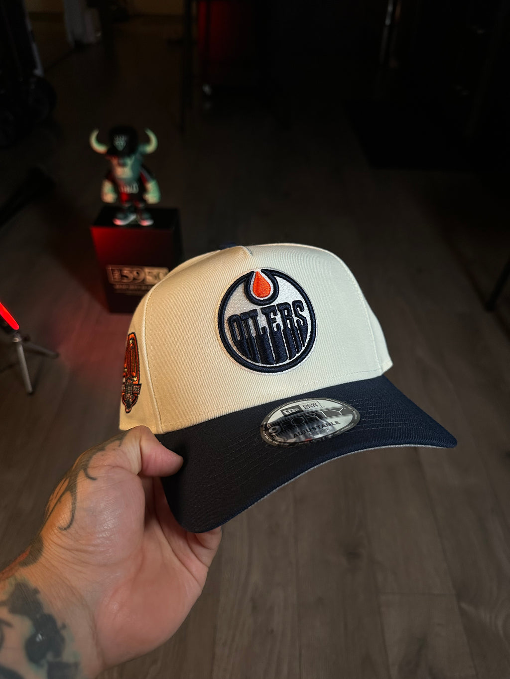 NEW ERA 9FORTY EDMONTON OILERS 40th ANNIVERSARY NAVY C.T.T.E.