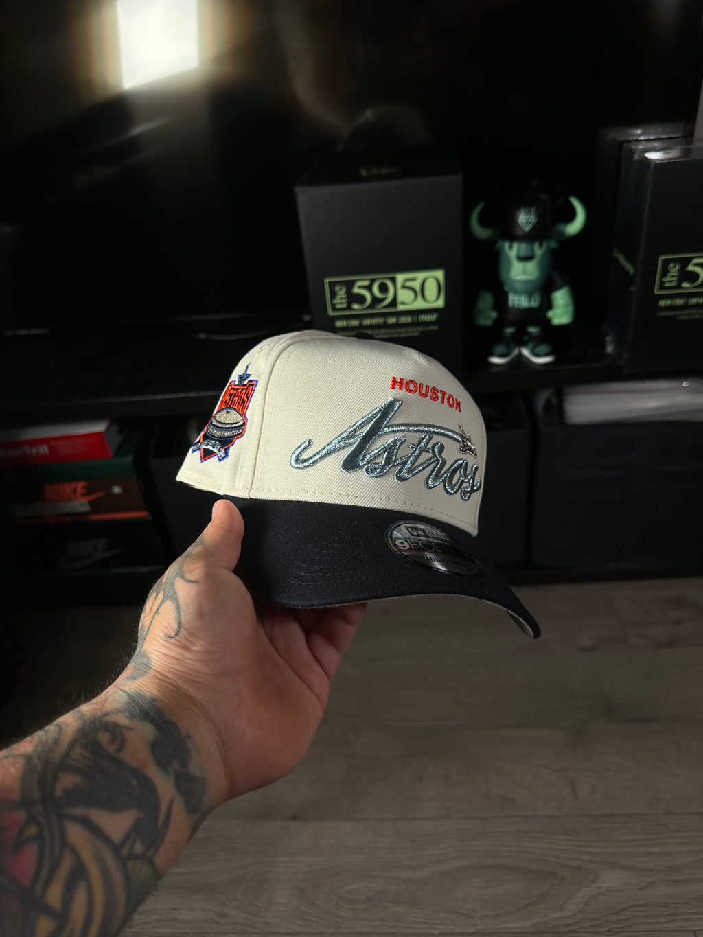 NEW ERA 9FORTY HOUSTON ASTROS METALLIC SCRIPT T.T.E.