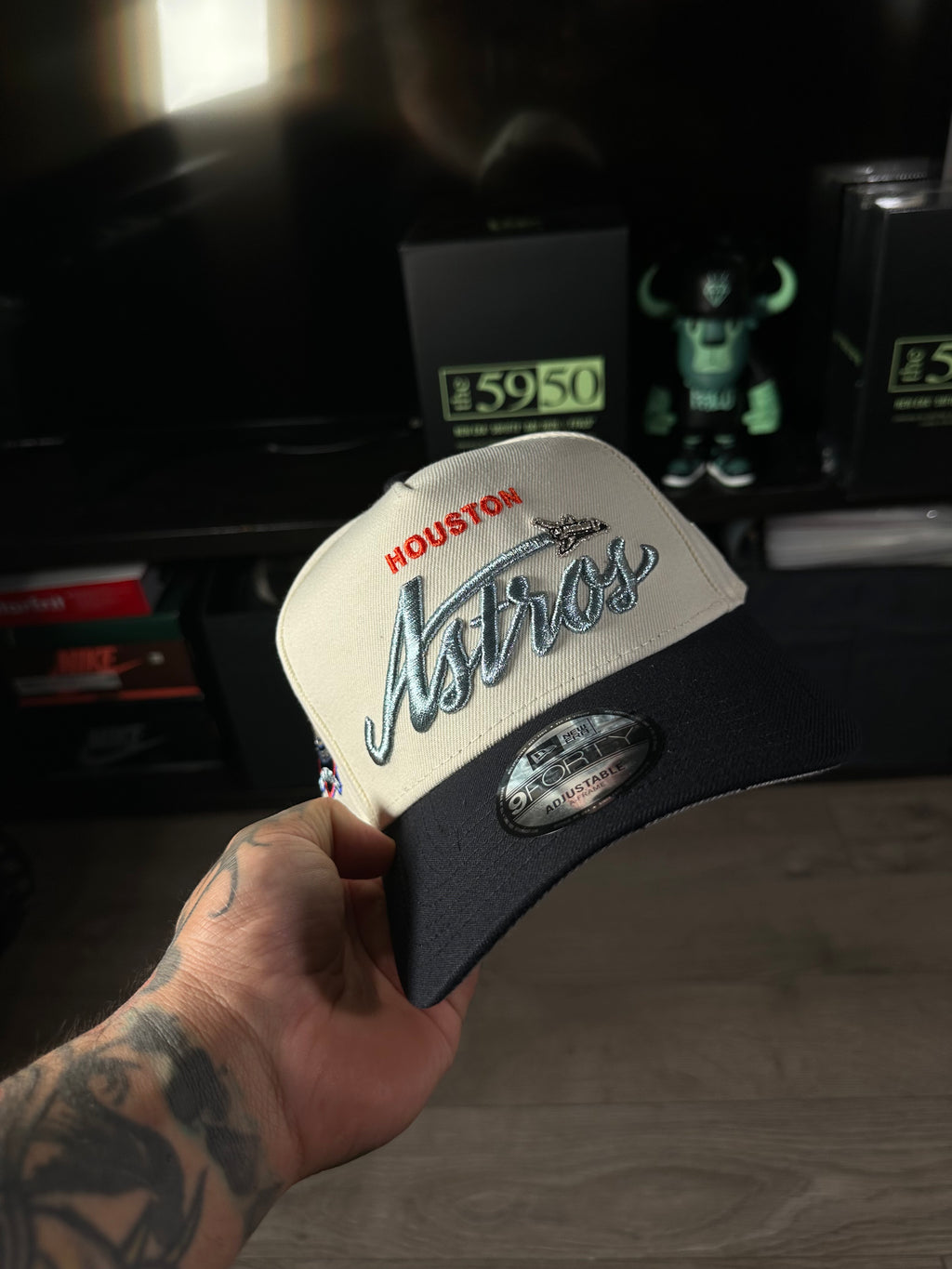 NEW ERA 9FORTY HOUSTON ASTROS METALLIC SCRIPT T.T.E.