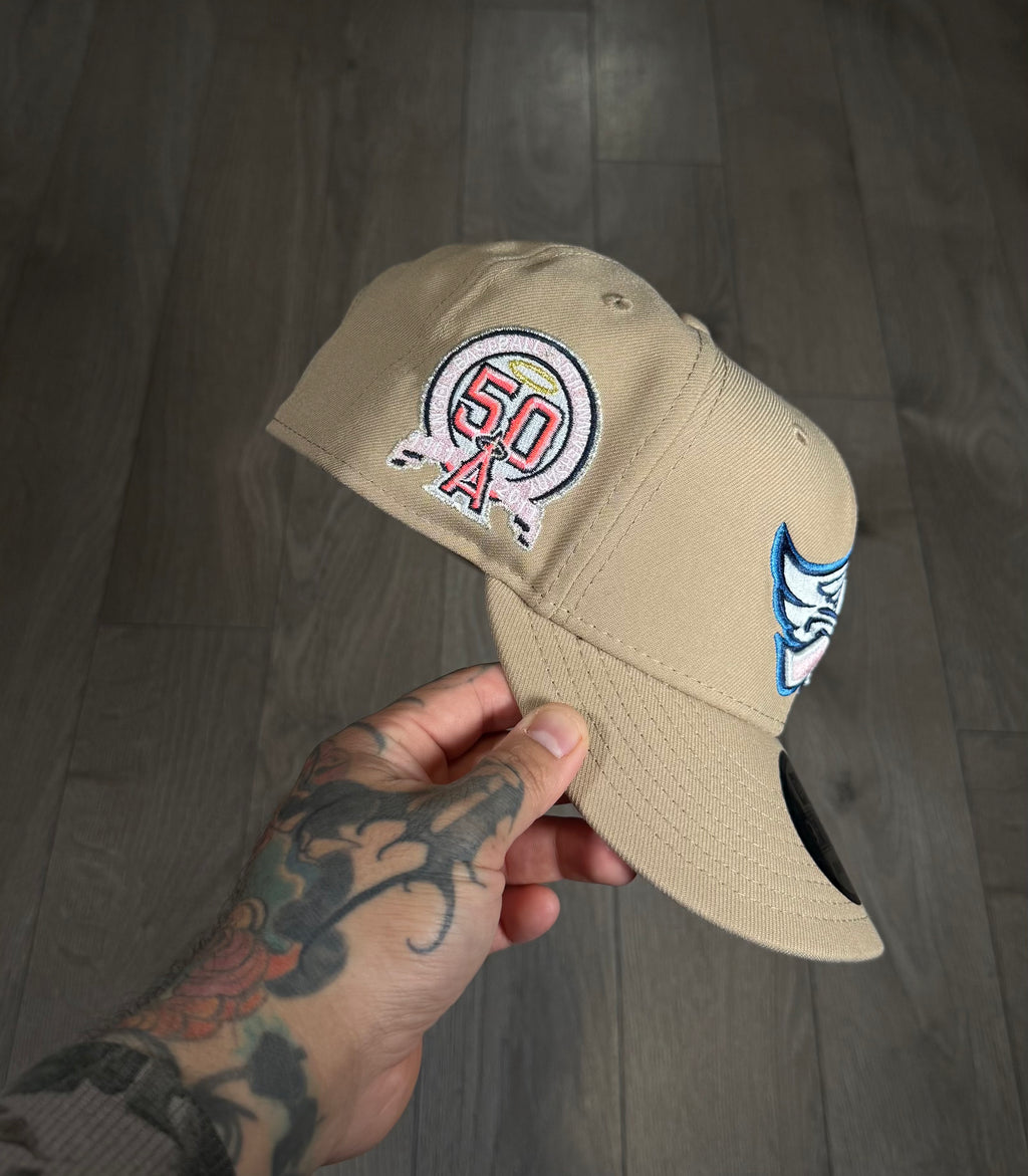 NEW ERA ANAHEIM ANGELS 50th ANNIVERSARY LIGTH KAKI
